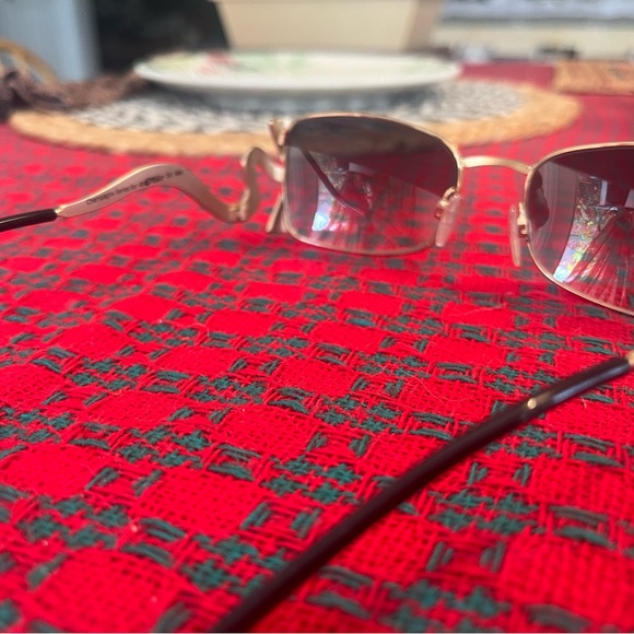 Caviar Champagne Series 6127 Gold Bow Women's Sunglasses - Picture 5 of 12